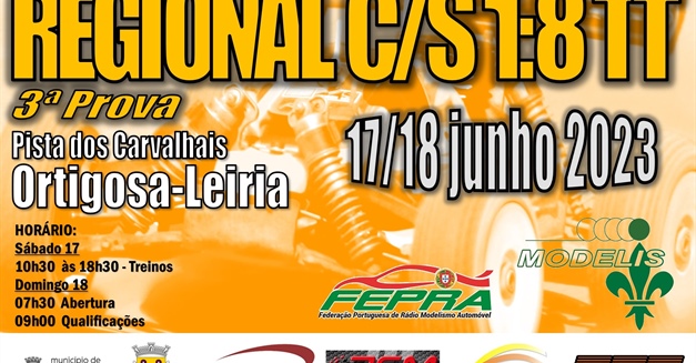 3ª Prova Campeonato Regional Centro/Sul 1/8 TT 2023